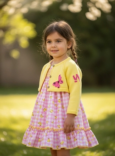 Conjunto vestido y chaqueta Colección Mariposa