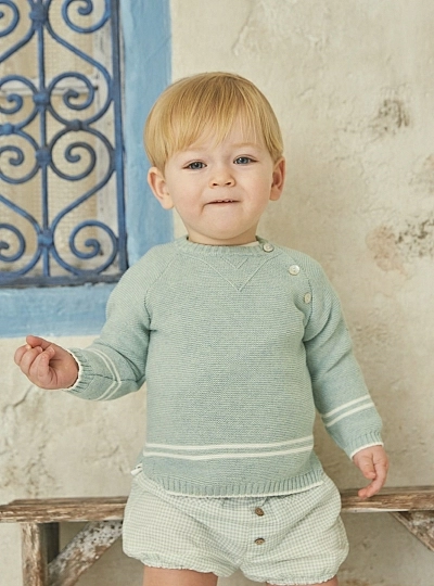 Cotton knit sweater for boy