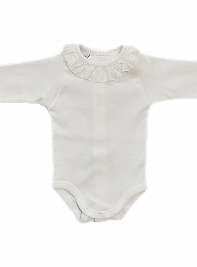 Cotton outer body with lace collar and cuffs, Various colors. O-Inv