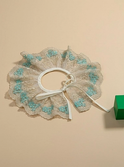 Cuello de encaje para bebé desmontable | Complemento de ceremonia Cuello de encaje para bebé desmontable | Complemento de ceremonia