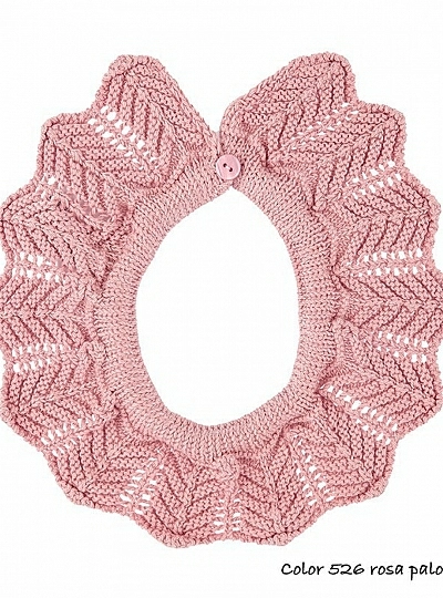 Cuello de punto calado de cóndor