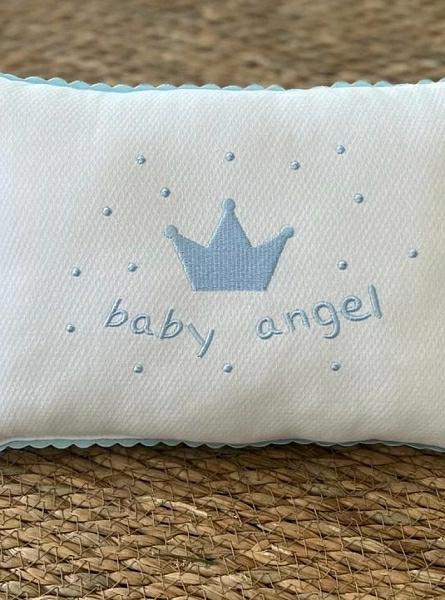 Cushion for crib or carrycot. Three colors