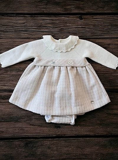 Derby collection dress and panty set. Chanel-style fabric.