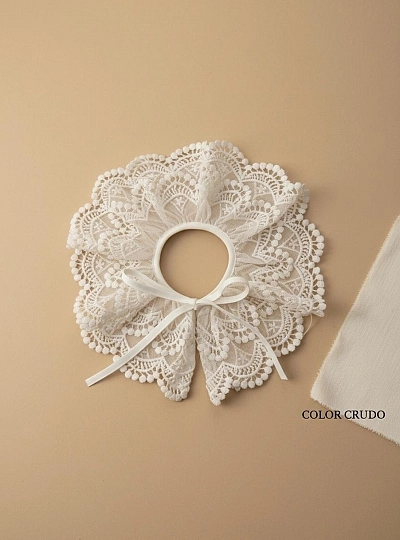 Detachable lace baby collar | Ceremony accessory Detachable lace baby collar | Ceremony accessory