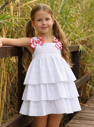 Embroidered batiste dress from the Lazos collection Embroidered batiste dress from the Lazos collection