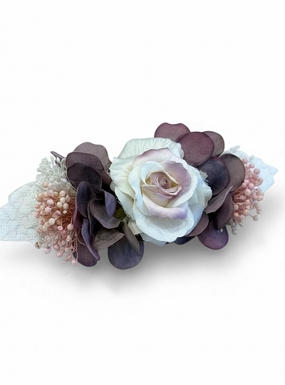 Flower clip fascinator. Two colors