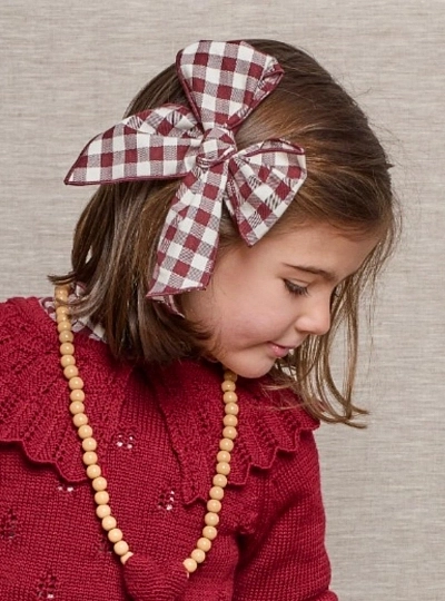 Girl's bow from the Baúl del Peque La Martinica collection with clip Girl's bow from the Baúl del Peque La Martinica collection with clip