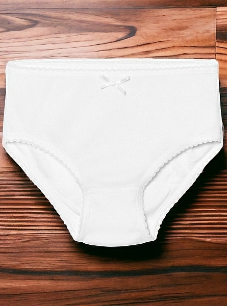 Girl's cotton panties White