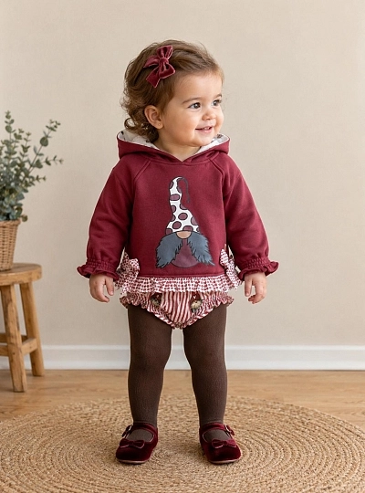 Girls' set: hoodie and panties – Gnomes Collection Girls' set: hoodie and panties – Gnomes Collection