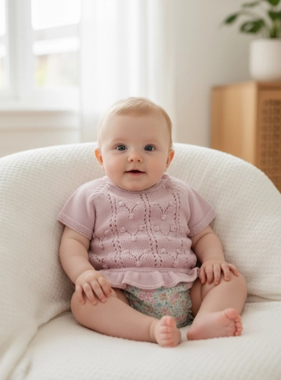 Girls' sweater and bloomers set from the Anna Collection