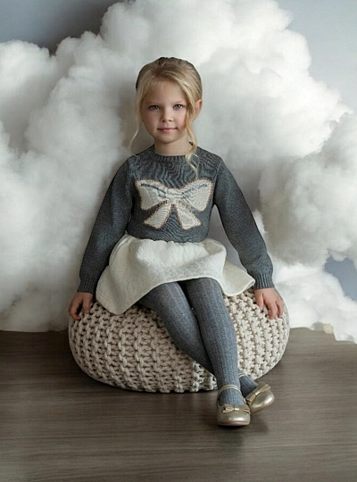 Girl's sweater and skirt set, Lazo collection
