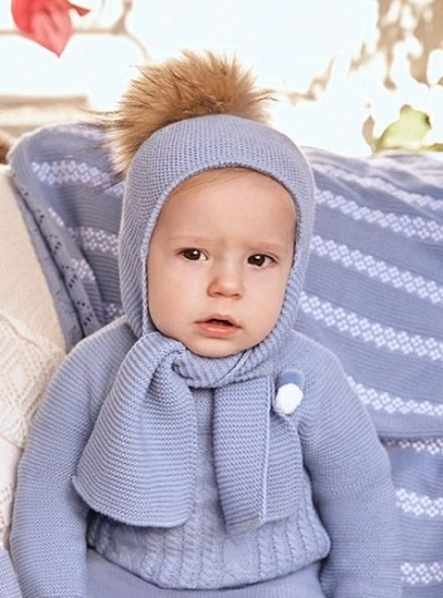 Gorrito  bufanda con Pom Pom