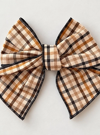 Hair bow for girls – La Martinica Castaña Collection Hair bow for girls – La Martinica Castaña Collection