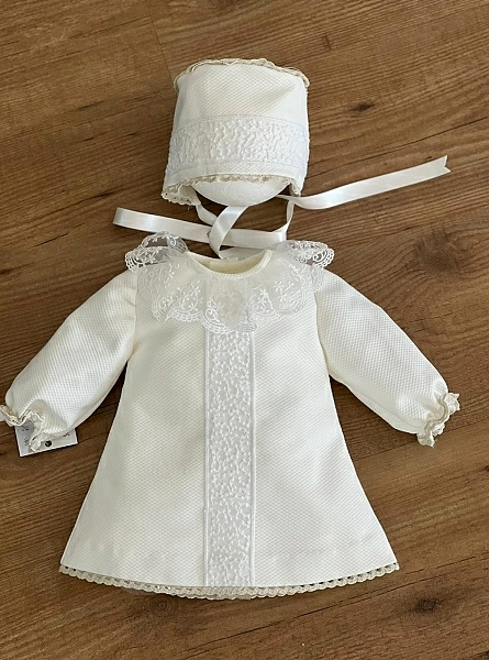 Handmade set for girls. Dress and hood. Two colors
