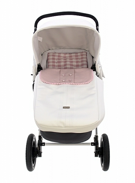 I get three uses for a universal carrycot. White and pink