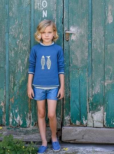 Jersey para niño en punto de algodón Colección Sedal