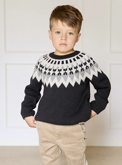 Knitted sweater for boys | Pesoz Collection