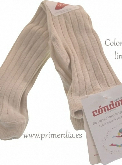 Leotardos Marca Condor. Canale finito. Color 304 Lino