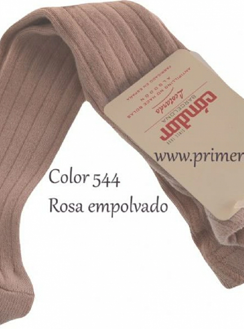 Leotardos Marca Condor. Canale finito. Color 544 Rosa Empolvado