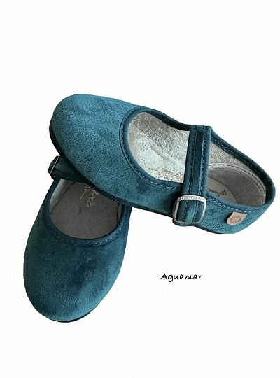 Mercedita de terciopelo con hebilla. Varios Colores