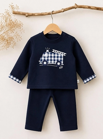 Navy blue tracksuit for boys, Firefighters collection Navy blue tracksuit for boys, Firefighters collection
