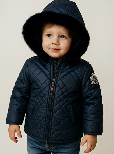 Navy coat Chipie collection by Lolittos Navy coat Chipie collection by Lolittos