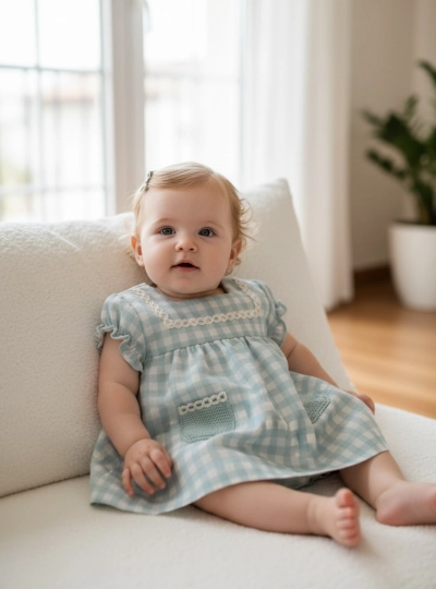 Nika collection baby dress and panties set