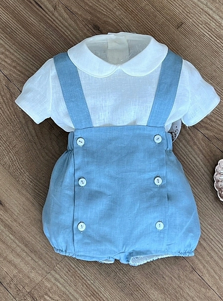 Océano collection romper and blouse set for boy