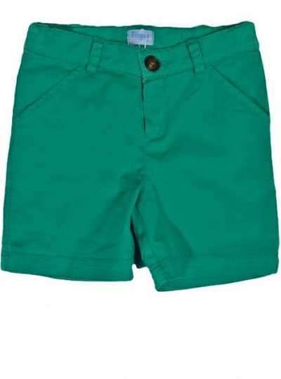 Pantalon basico corto verde de Foque. P-V