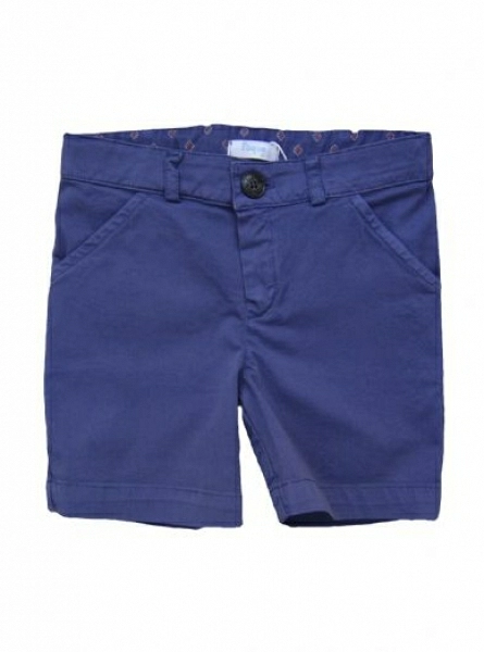 Pantalón corto de loneta azulón marca Foque. P-V