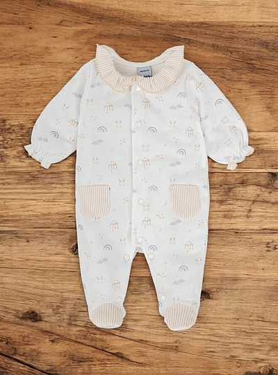 Pelele o pijama unisex de algodón colección Cielo