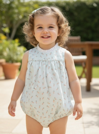 Pelele para niña colección Zanahorias Pelele para niña colección Zanahorias