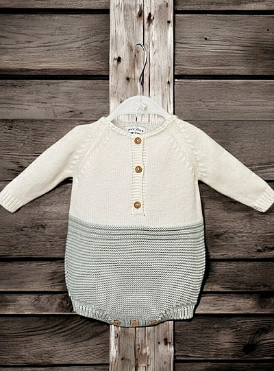 Pelele unisex bicolor en dos colores