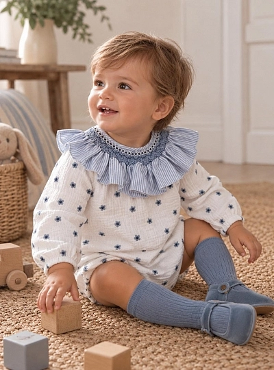 Pelele Unisex Colección Flor de Copo