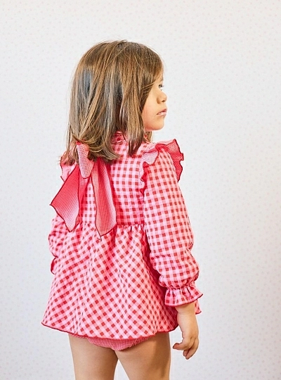 Pink Red collection dress and panties from La Martinica