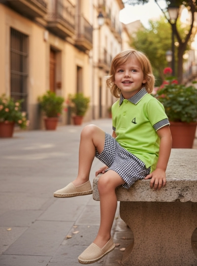 Polo and trousers set from Foque Provenza collection