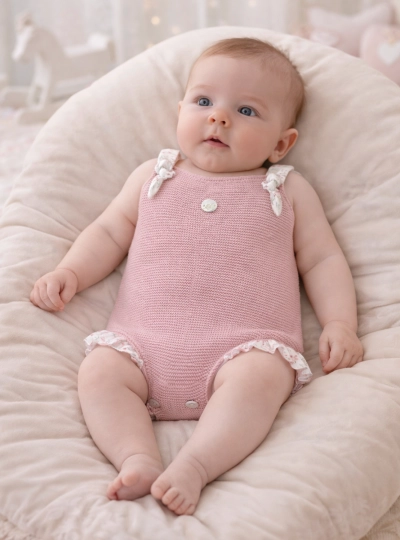 Ranita para niña en punto de algodón 100 % colección Toronto Ranita para niña en punto de algodón 100 % colección Toronto