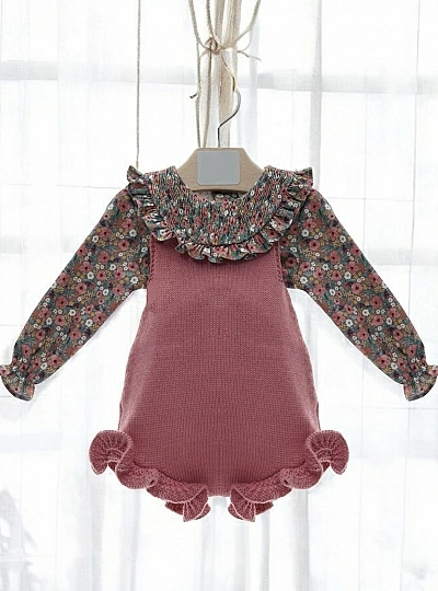 Romper and blouse set for girls, Cashmere collection