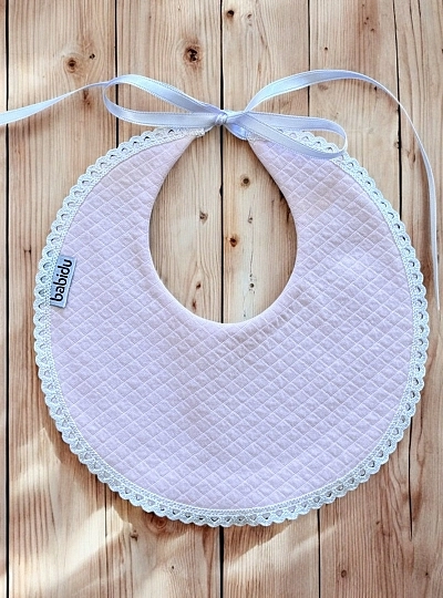 Round piqué bib London collection