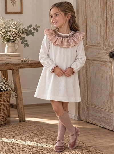 Rouse Collection Girl's Dress with Detachable Bow Rouse Collection Girl's Dress with Detachable Bow