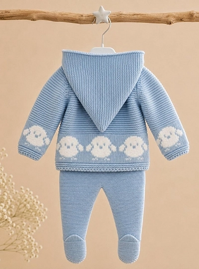 San Francisco hooded baby knit set San Francisco hooded baby knit set
