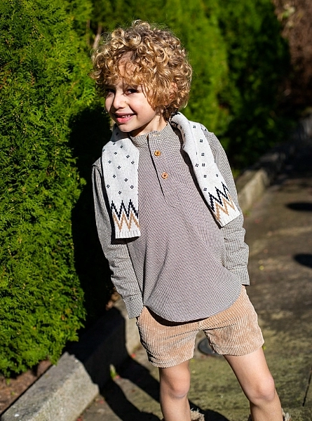 Set for boy jersey with shirt and bloomers Kenia de La Martinique collection