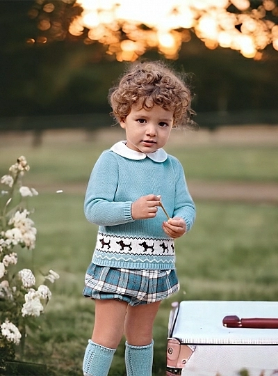 Set for boy sweater and panties Nube collection