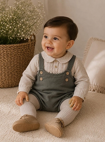 Shirt and dungarees set from the Pravia collection Shirt and dungarees set from the Pravia collection
