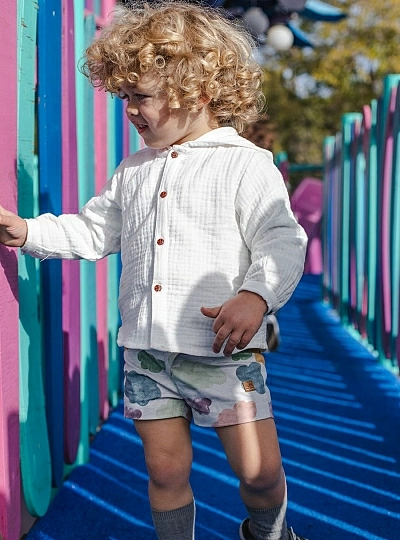 Shirt with pants or bloomers set by José Varón Nubes collection