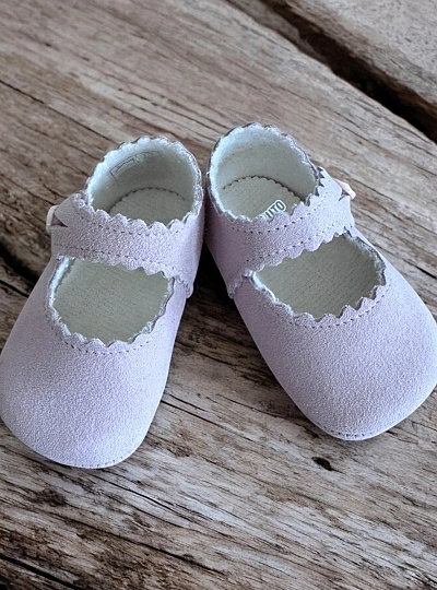 Suede Mary Janes in two colors