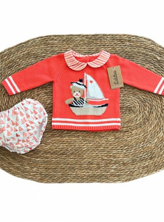 Suéter y braguita para niño. Colección Sailor de lolittos