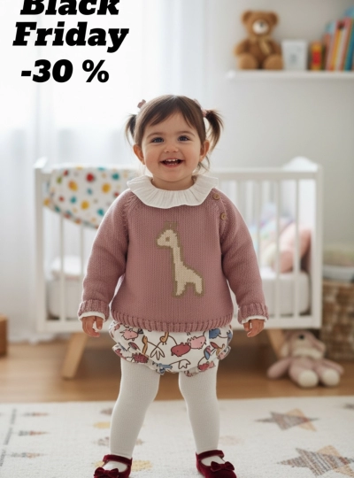 Three-piece girl's set Giraffe Collection