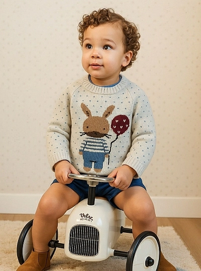 Three-piece outfit for boys from La Martinica Terracotta Collection