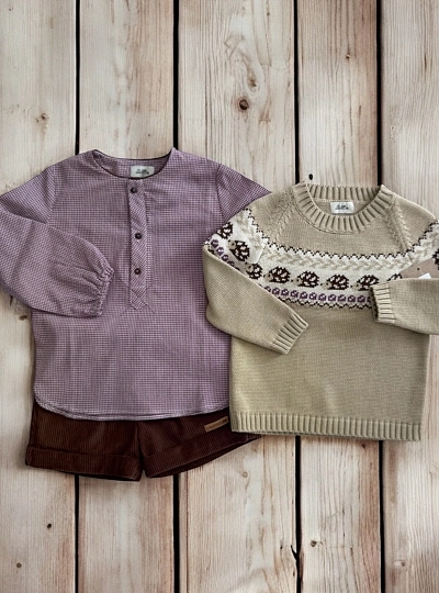 Three-piece set for boys from the Lolittos Hedgehog collection
